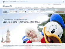 Tablet Screenshot of disneylandparis.dk