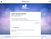Tablet Screenshot of my-disneyland.disneylandparis.it