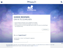 Tablet Screenshot of my-disneyland.disneylandparis.nl